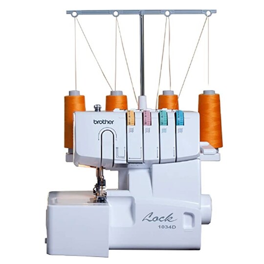 Brother; Brother 1034D 3 or 4 Thread Serger with Easy Lay In Threading; Category:Sewing Machines; Image:1